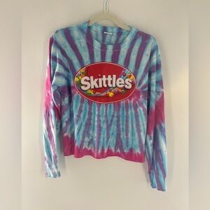 MAD Engine Skittles Tie-Dye Long Sleeve Shirt - Blue and Pink